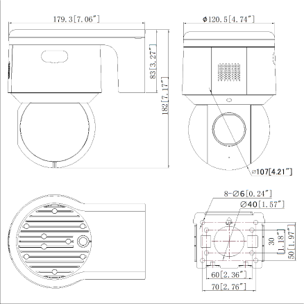 DS-2DE3A20IW-D/GLT/XM外形尺寸