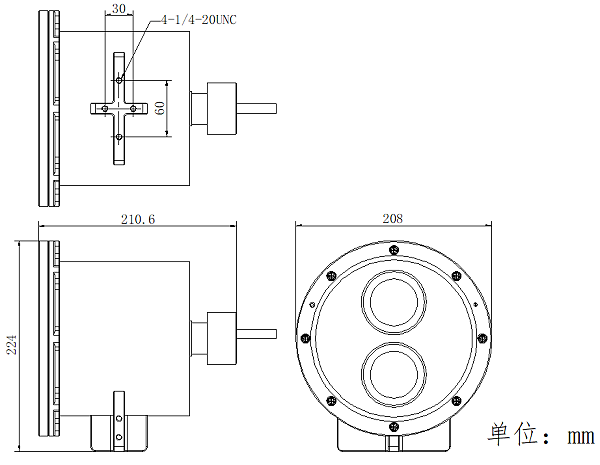 DS-2XC6244F-L产品尺寸