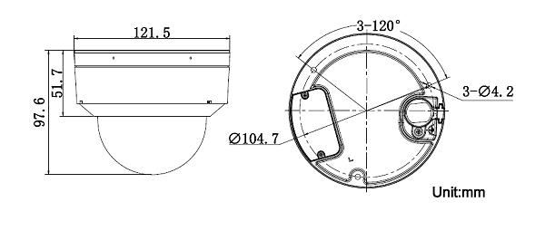 DS-2XD8D46F/HCD-IS(2.8mm)(B)产品尺寸