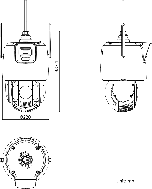 iDS-2SE7C144MW-DB/GLT产品尺寸